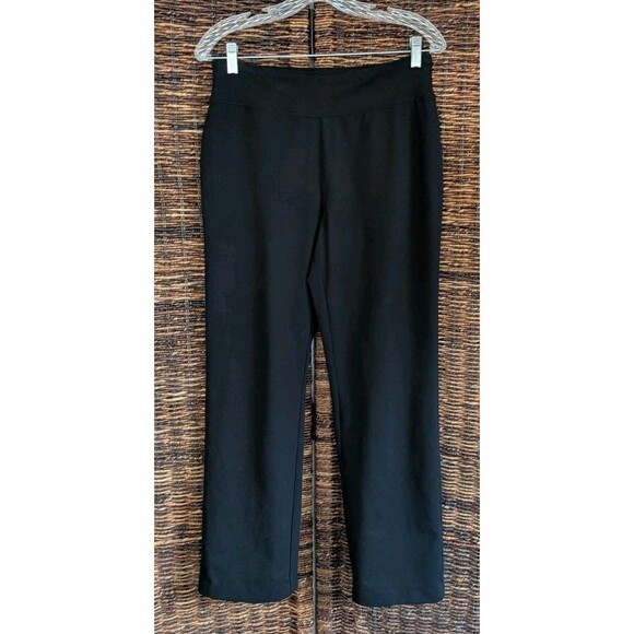 Lands' End Women's 6 8 Straight Leg Knit Pull On Pants Stretch Pockets Yoga Gym - Picture 1 of 7